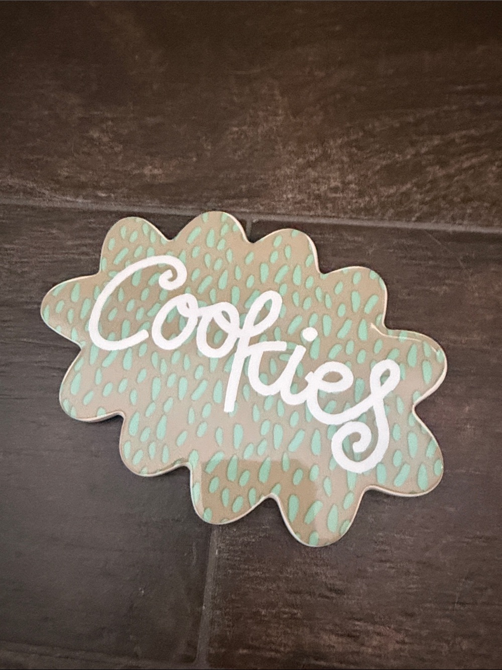 Coton Colors Mint and White 'Cookies' Mini Attachment